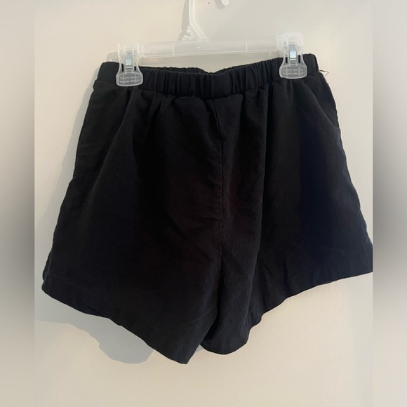 Tie Waist Pocket Shorts, black size XS - Picture 3 of 3